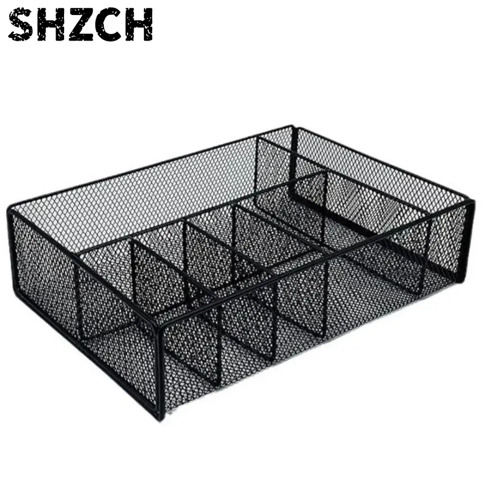 Paper Basket Mesh - Черная металлическая корзина для хранения, сетчатая,