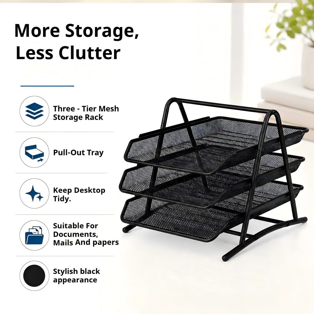 Paper Basket Mesh - Настольный органайзер для документов из металлической