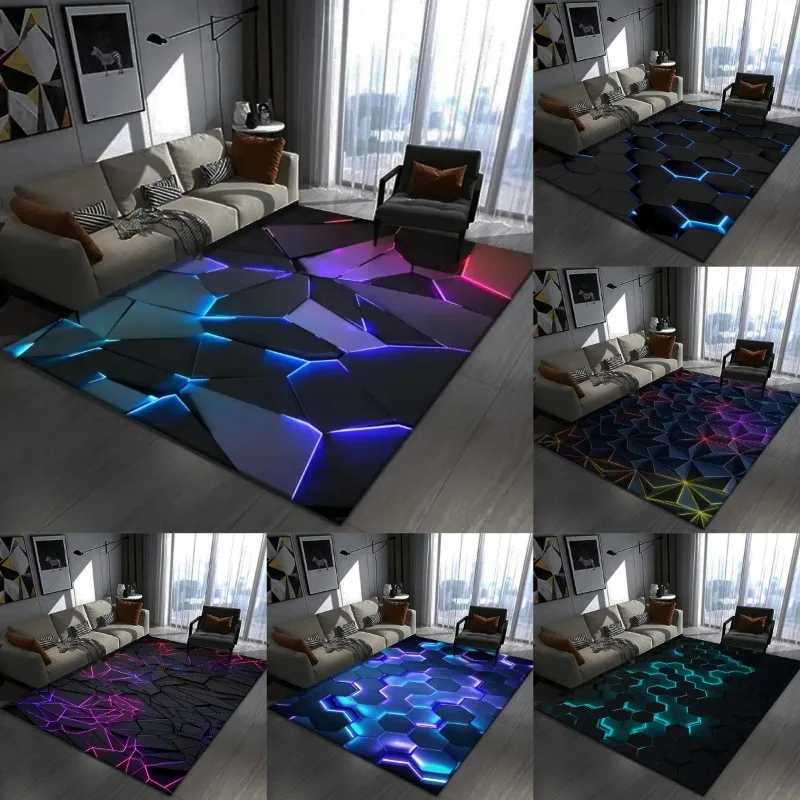 Chair Mat Hard Floor - Привлекательный 3D геометрический ковер, большой напольный