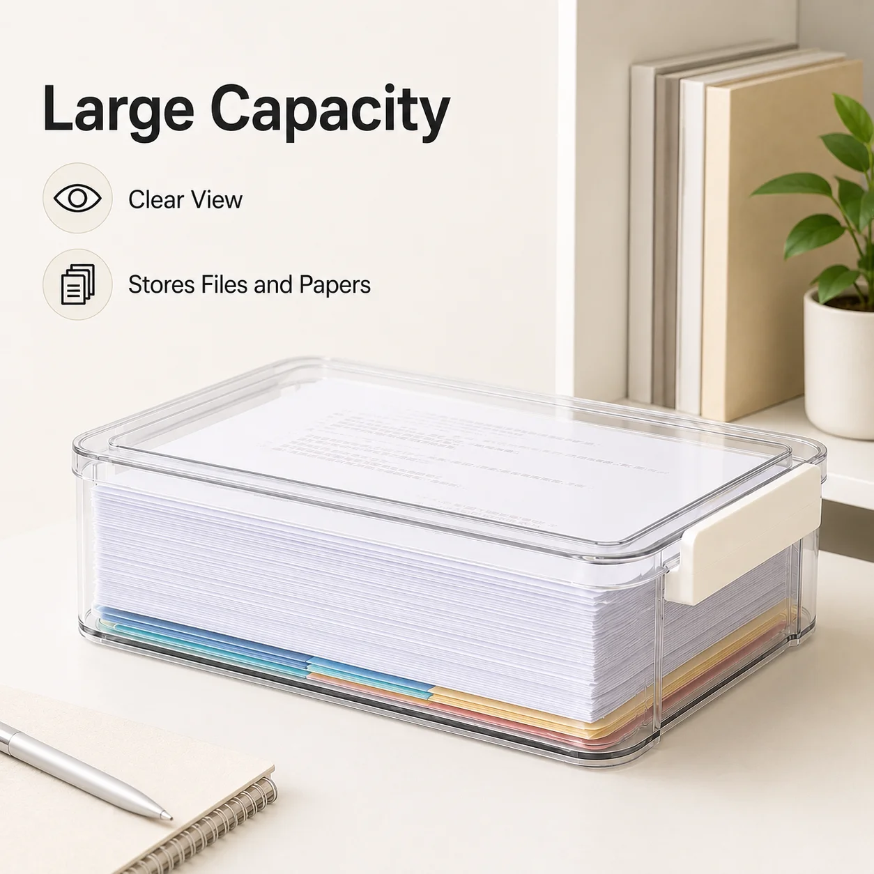Прозрачный органайзер для файл – обзор и цена Desktop Filing Tray