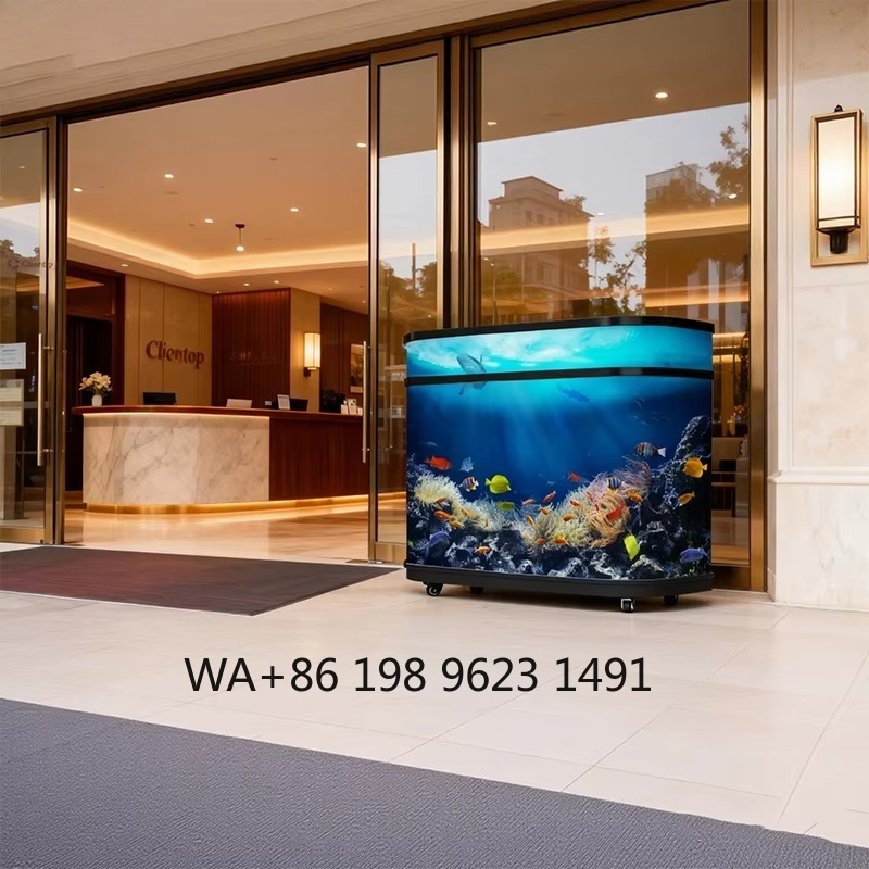 Новый динамический видеоэкран  – обзор и цена Reception Desk Counter