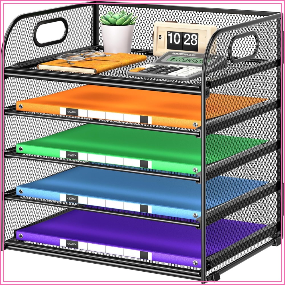 5-уровневый сетчатый органайзе – обзор и цена Desktop Filing Tray