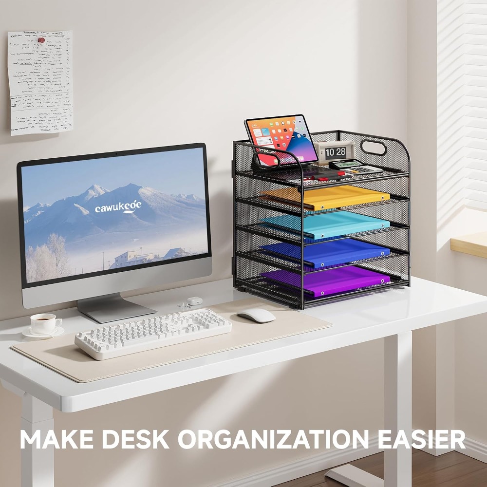 5-уровневый сетчатый органайзе – обзор и цена Desktop Filing Tray