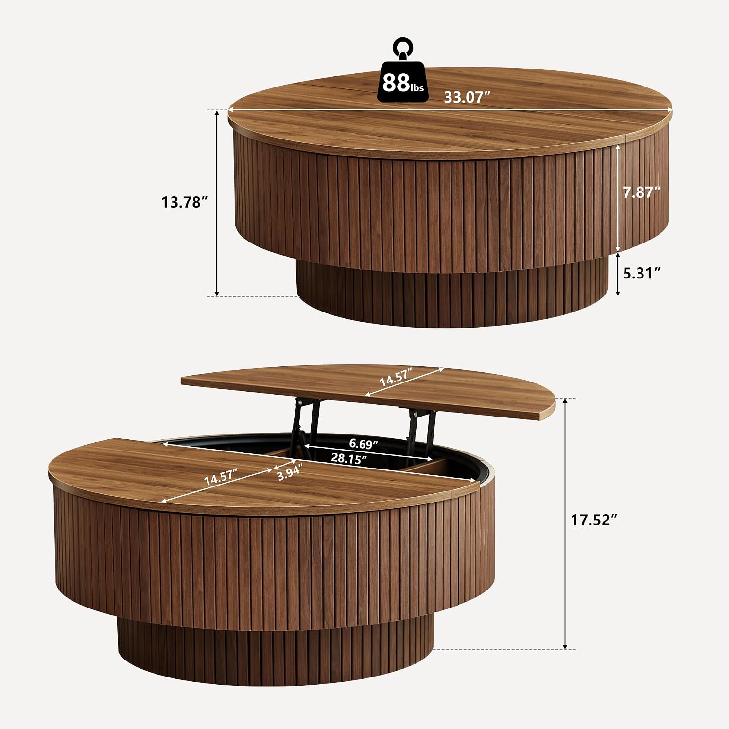 Круглый кофейный столик 33 дюй – обзор и цена Office Furniture Design