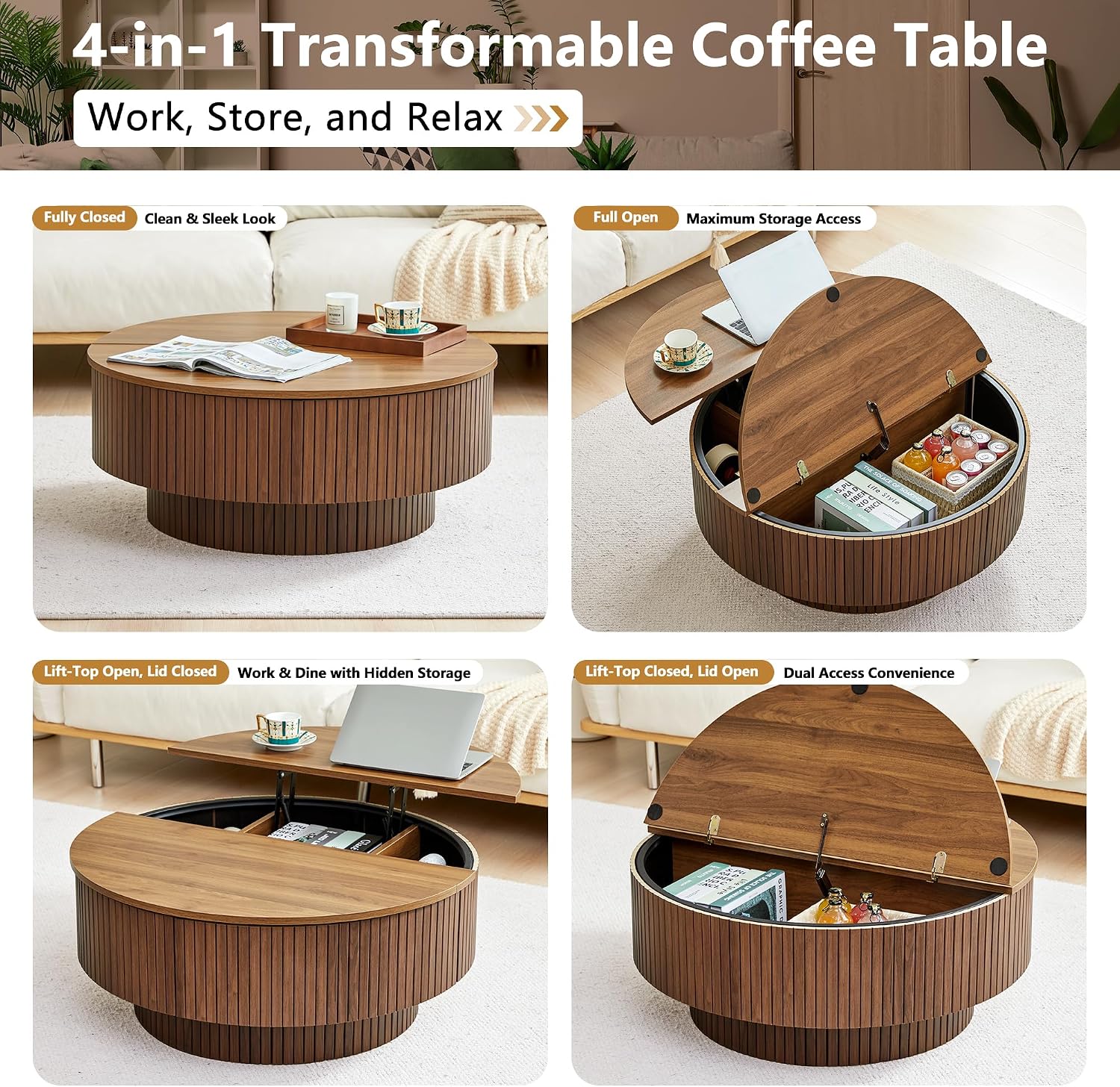 Круглый кофейный столик 33 дюй – обзор и цена Office Furniture Design