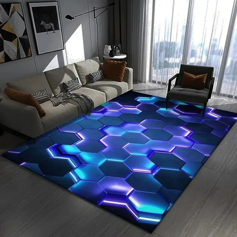 Привлекательный 3D геометричес – обзор и цена Chair Mat Hard Floor